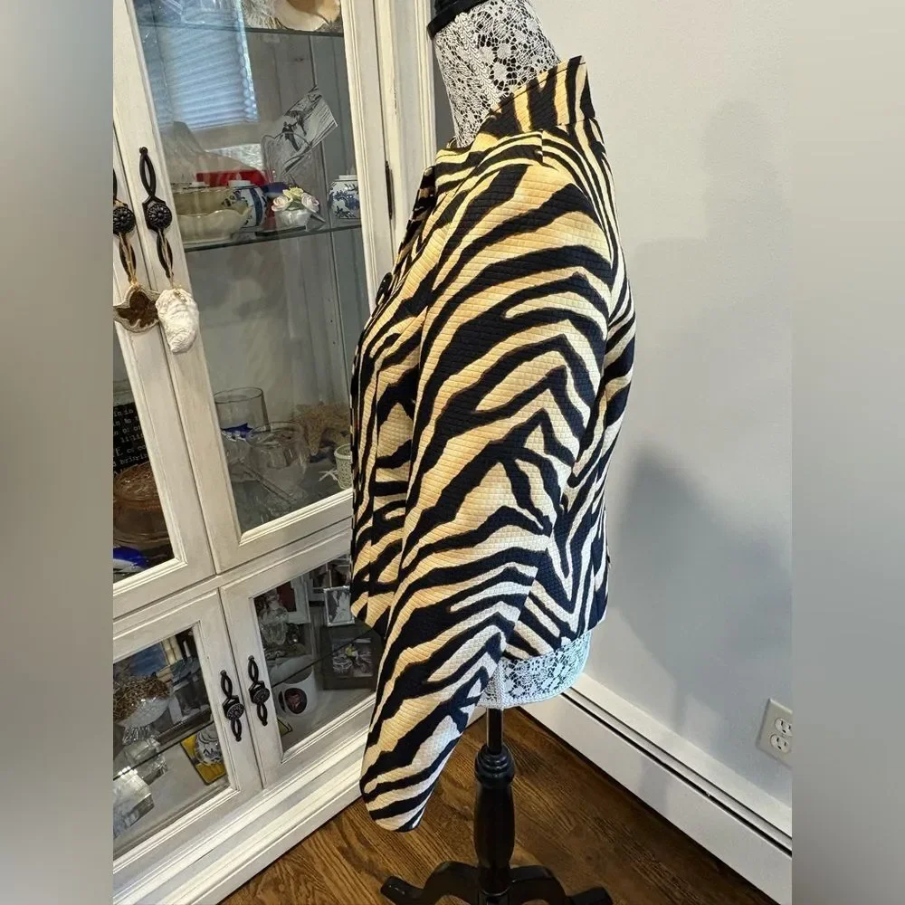 Liz Claiborne Zebra Pattern Blazer - Picture 14 of 14